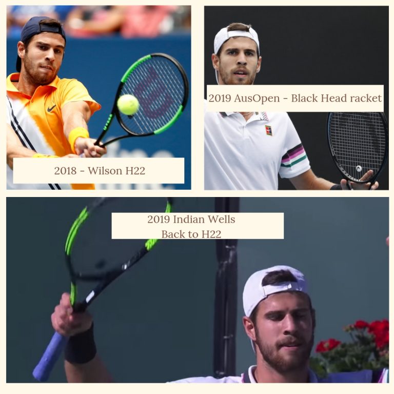 Karen Khachanov Racket – back to Wilson