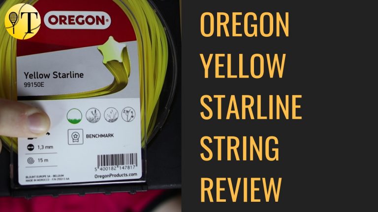 I tried playing tennis with grass cutter line