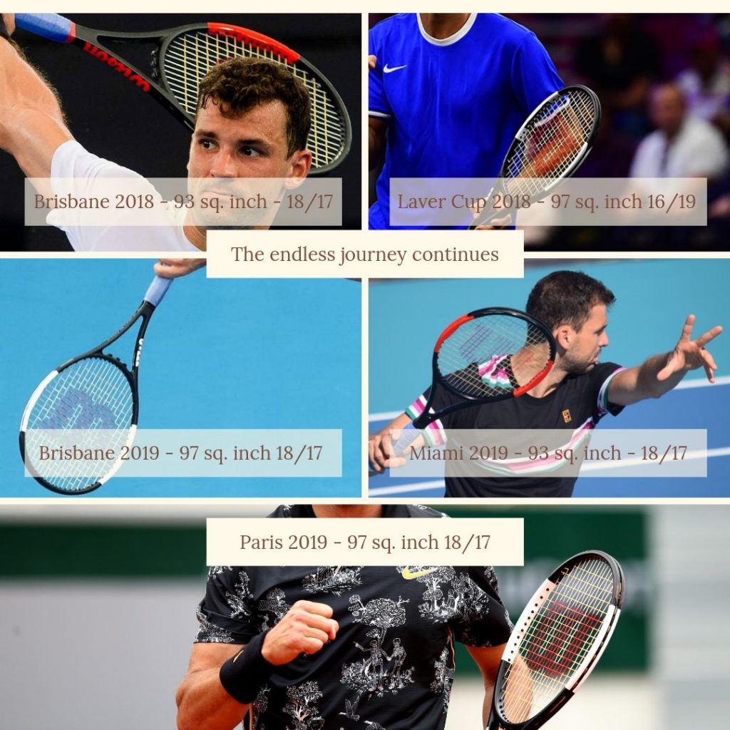 Grigor Dimitrov Racket – Roland Garros 2019